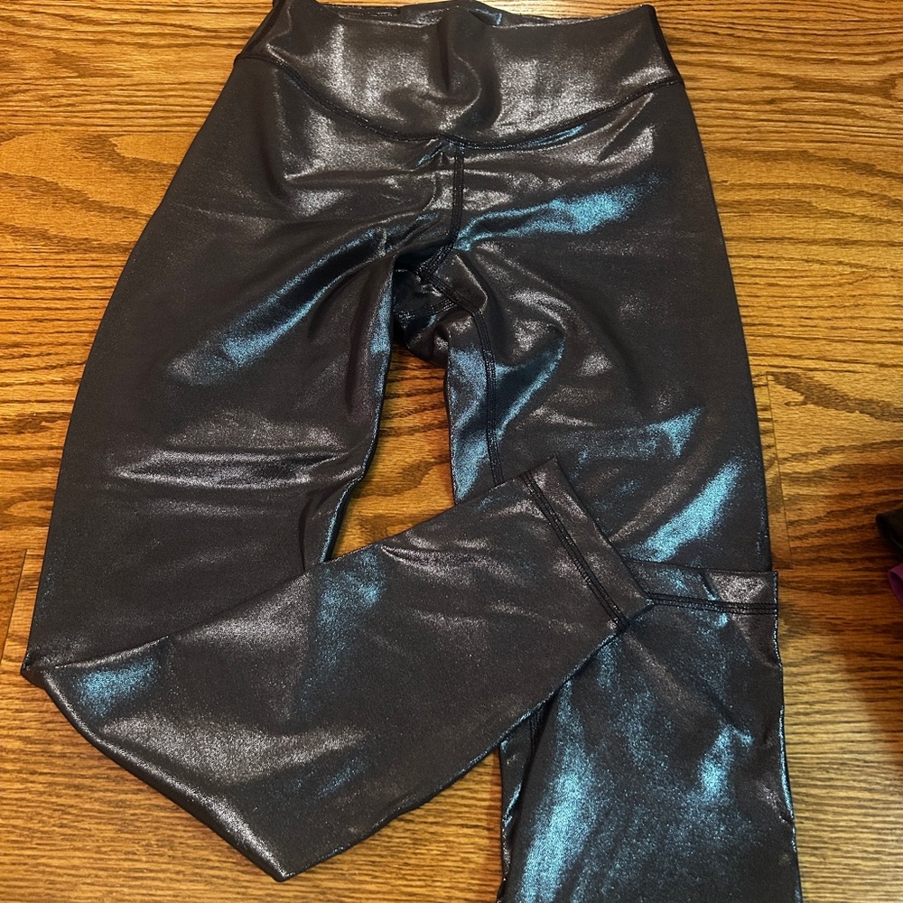 LULULEMON Shimmering Navy Leggings